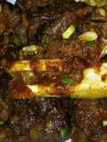 Daging dan tulangan sapi bumbu kecap