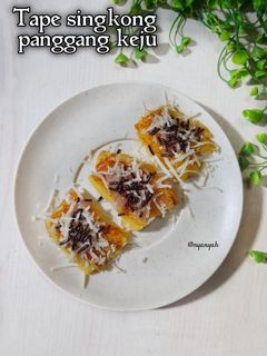 Foto resep Tape Singkong Panggang Keju