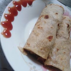A picture of Nuggets parantha roll.