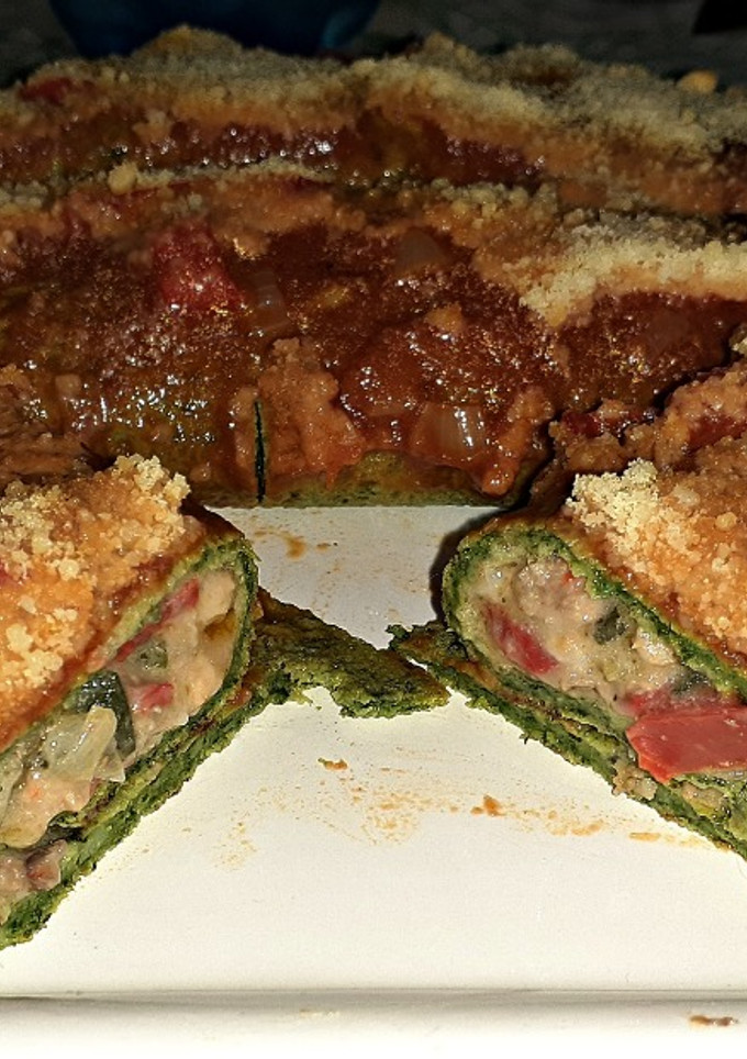 Una foto de Relleno y salsa para canelones de acelga (parte 2)