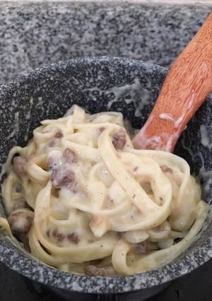 Foto resep Fettuccine Carbonara Creamy 🍝