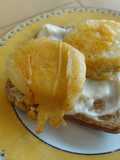 Eggs in a blanket toast