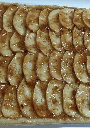 Foto principal de Tarta de🍎manzana🍏 crema y mermelada de higos