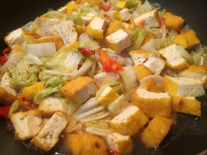 Langkah Mudah untuk Membuat Resep Tumis sawi putih + tahu kuning bandung yang Sempurna Anti Ribet, Mantap Sekali