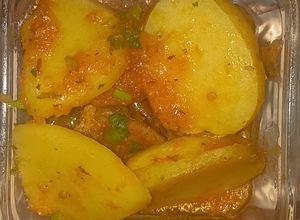 Una foto de Pollo en salsa de tomate