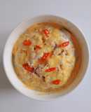 Thịt trưng trứng muối