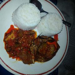 Ofada stew A picture of Ofada stew.
