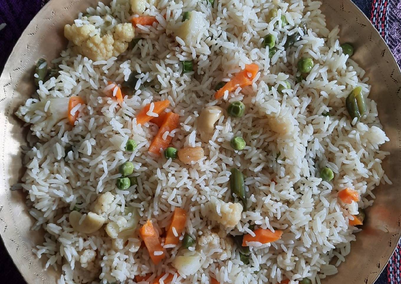 Steamed Vegetables Friedrice