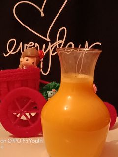 صورة لوصفة عصير الجزر والبرتقال 🍹🥕🍊
