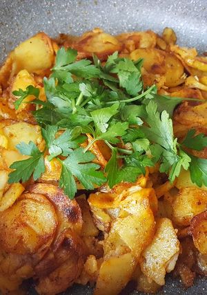 Foto resep Bratkartoffeln khas Jerman (Kentang Tumis)
