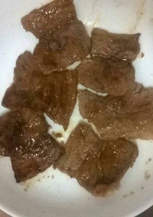 A picture of Fried beef.
