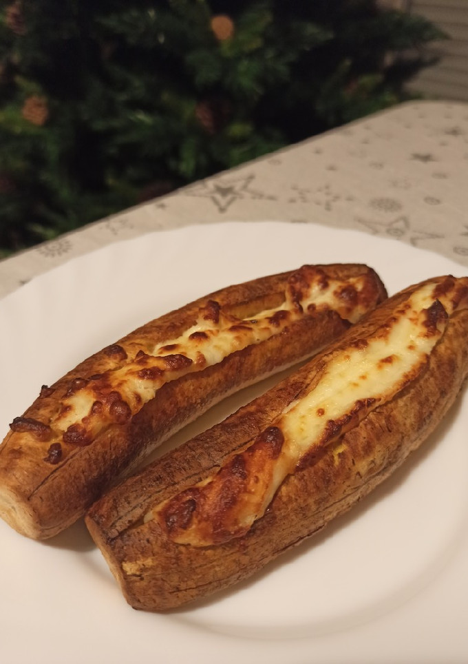Una foto de Plátanos machos maduros asados en Airfryer