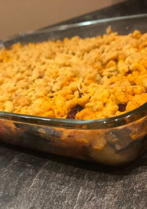 Une photo de Crumble de légumes et Chorizo