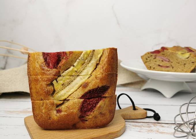 Banana bread aux fraises