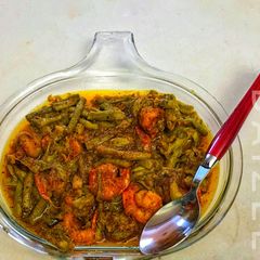 A picture of লতি চিংড়ি (loti chingri recipe in bengali).