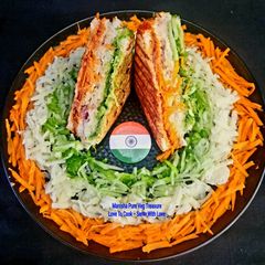 A picture of Tricolor Vegetable Grilled Sandwich.