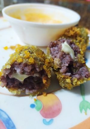 Foto resep Nasi kepal keju meleleh