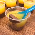 Choco orange silky pudding