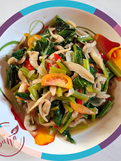 Foto resep Tumis sawi jamur saus tiram