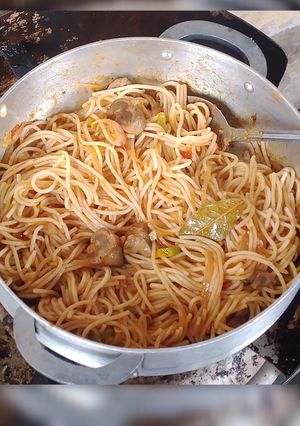 Une photo de Spaghettis aux Rognons🍝🩷