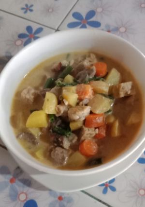 Foto resep Sayur lodeh daging cemara