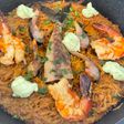 Fideuà con Caballa en Salazón y gambones