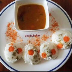 A picture of Kanchipuram Idli / Tamilnadu special.