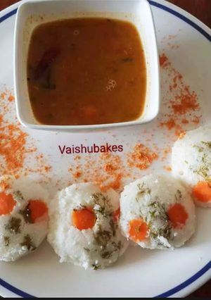 A picture of Kanchipuram Idli / Tamilnadu special.