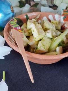 Una foto de Quesillo en salsa verde
