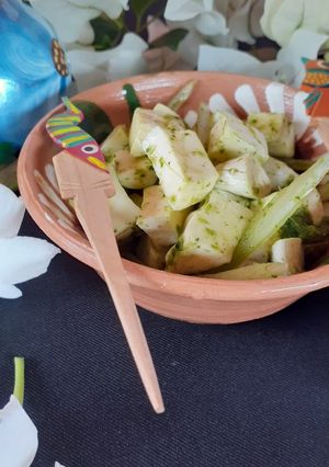 Una foto de Quesillo en salsa verde
