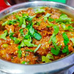 A picture of Brinjal bharta.