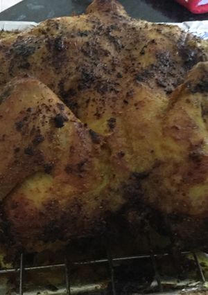 Foto resep Ayam panggang bumbu kuning