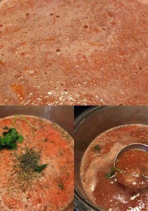 Una foto de Caldo de Tomate en especias (salsa ligera)