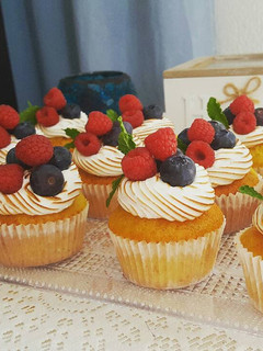 Una foto de Cupcakes de limon y merengue