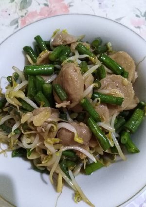 Foto resep Tumis Kacang Panjang Toge Bakso
