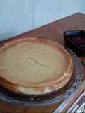 New york style Cheesecake with berry reduction