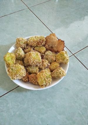 Hình của món Bánh sữa tươi chiên giòn.