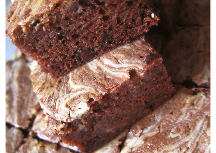 Recipe of Quick Dark Chocolate And Cheese Brownies