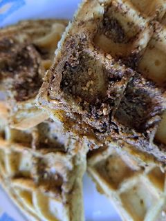 صورة لوصفة وافل مالح بالزعتر والجبنه...🧇