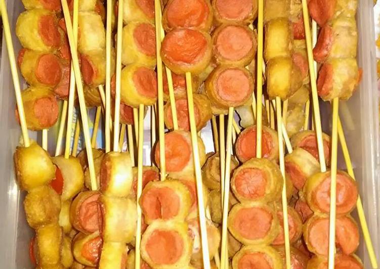 Recipe of Fall Sate Sosis Gulung

