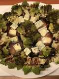 California Farm Romanesco Florets and Blue Cheese on Poached Pear