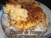 Una foto de crema de choclos
