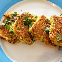 Vegan French toast / Non Fried Veggies Bread Pakoras A picture of Vegan French toast / Non Fried Veggies Bread Pakoras.