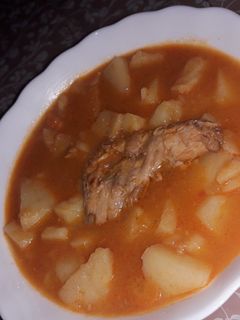 صورة لوصفة مرقة بطاطا أممممم 😋 و لا اروووع