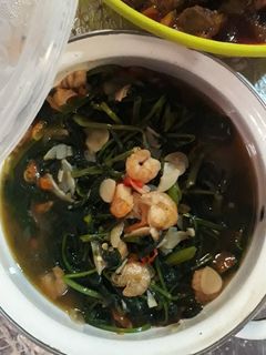 Foto resep Tumis kangkung udang