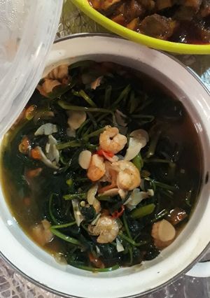 Foto resep Tumis kangkung udang