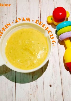 Foto resep Mpasi Pumpkin+brokoli+ayam 6+