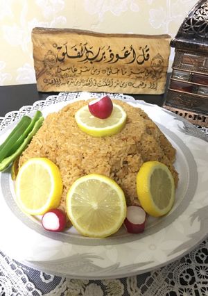 صورة لوصفة طبق الارز بالروبيان 👌