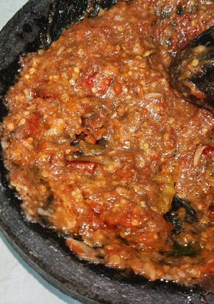 Foto resep Sambel terasi enak dan nikmat ala bunda azka