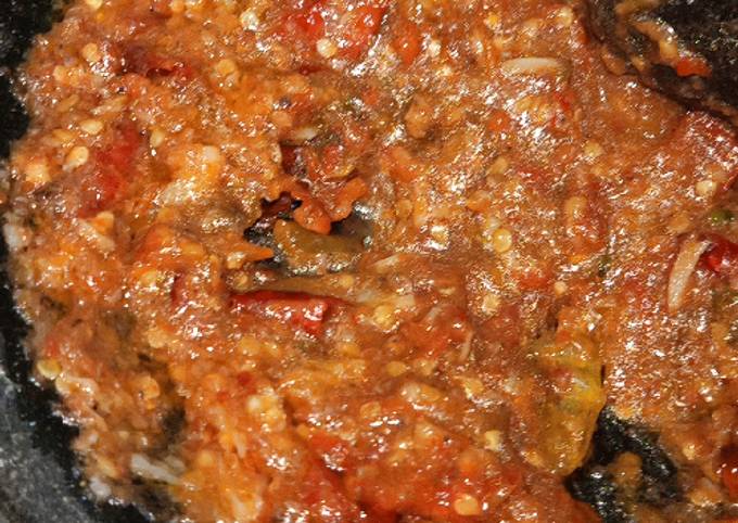 Sambel terasi enak dan nikmat ala bunda azka